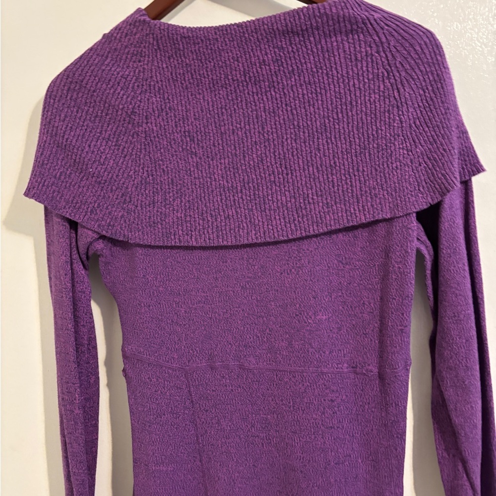 EUC Athleta Sochi Cowl Neck Sweater Vest | Purple (raspberry) | Size Medium - Picture 9 of 14